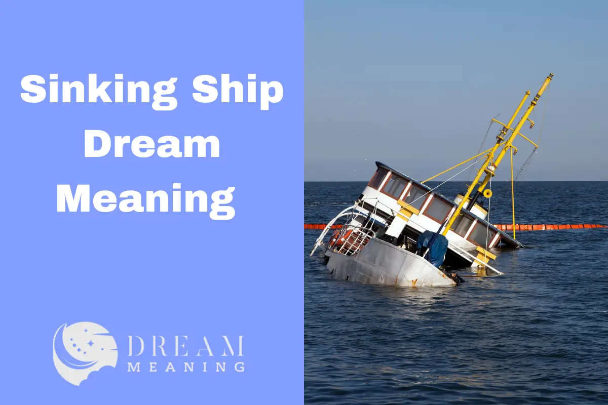 cruise ship sinking dream meaning