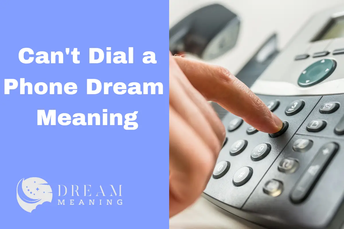 Can't Dial a Phone Dream Meaning