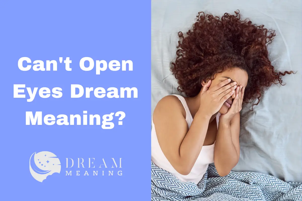 Can't Open Eyes Dream Meaning