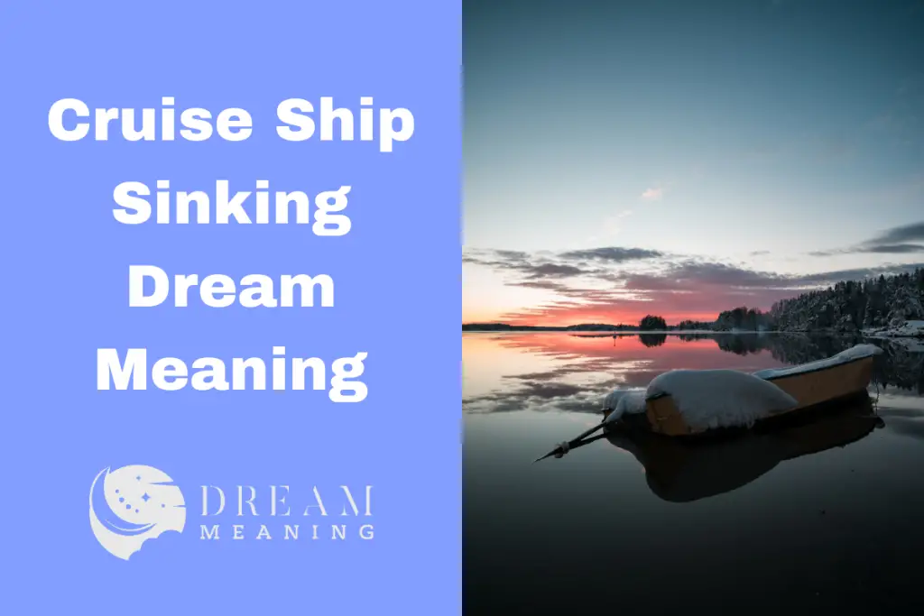 sinking yacht dream meaning