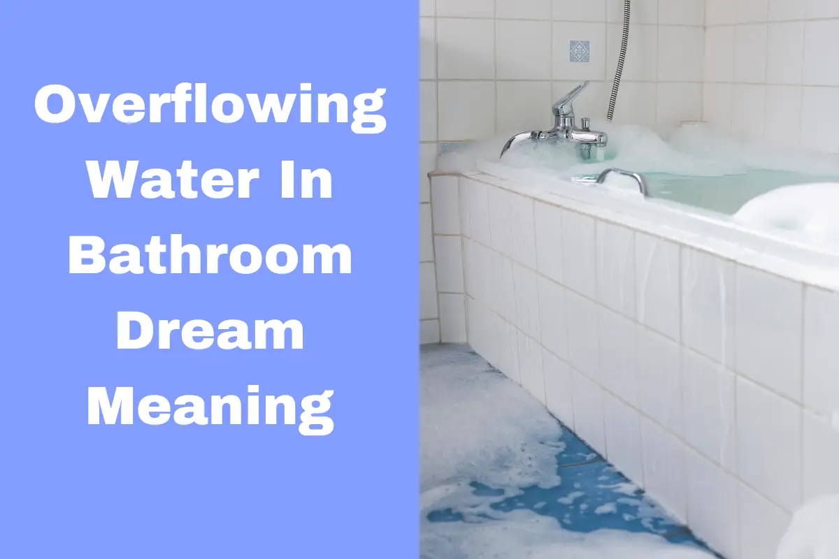 What Does An Overflowing Water In Bathroom Dream Mean? Uncovering The
