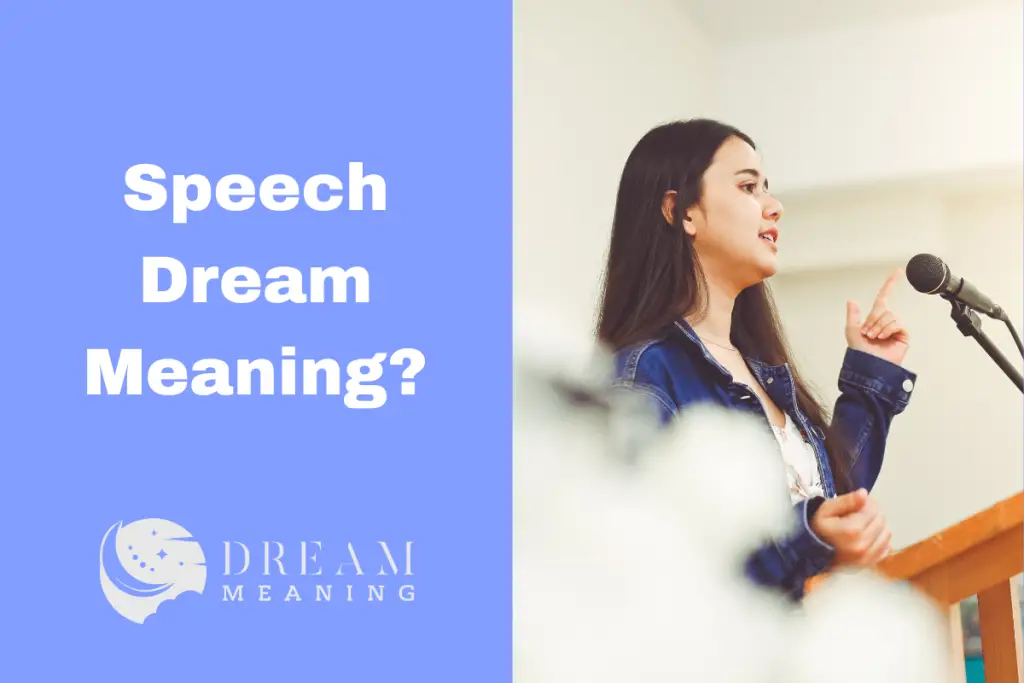giving a speech dream meaning